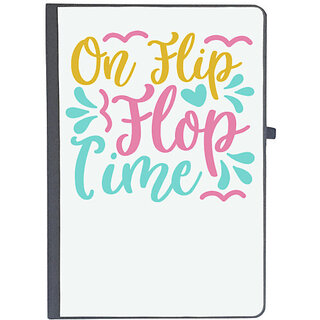                       UDNAG Ruled Notebook Diary 'ON FLIP FLOP TIME', [A5 80Pages 80GSM]                                              