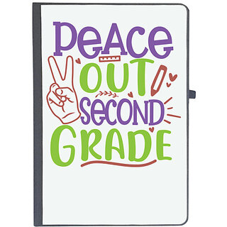                       UDNAG Ruled Notebook Diary 'School Teacher | peace out 2nd grade', [A5 80Pages 80GSM]                                              