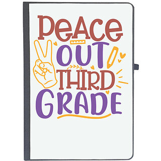                       UDNAG Ruled Notebook Diary 'School Teacher | peace out 3rd grade', [A5 80Pages 80GSM]                                              
