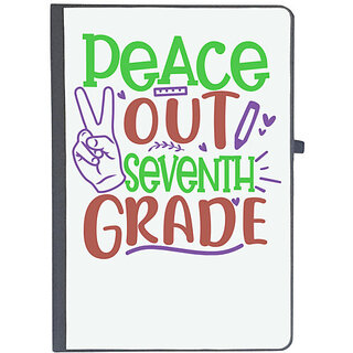                       UDNAG Ruled Notebook Diary 'School Teacher | peace out 7th grade', [A5 80Pages 80GSM]                                              