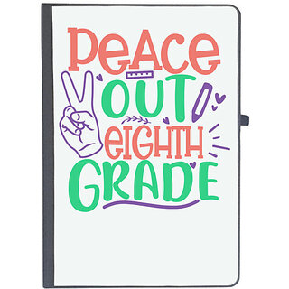                       UDNAG Ruled Notebook Diary 'School Teacher | peace out 8th gradee', [A5 80Pages 80GSM]                                              