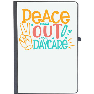                       UDNAG Ruled Notebook Diary 'School Teacher | Peace out kinder daycare', [A5 80Pages 80GSM]                                              
