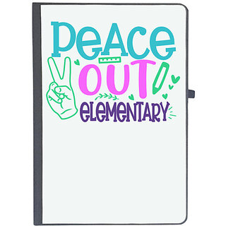                       UDNAG Ruled Notebook Diary 'School Teacher | Peace out kinder elementary', [A5 80Pages 80GSM]                                              