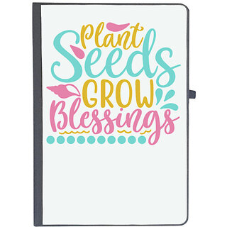                       UDNAG Ruled Notebook Diary 'Blessings | Plant seeds, grow blessings', [A5 80Pages 80GSM]                                              