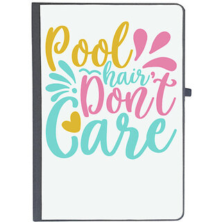                       UDNAG Ruled Notebook Diary 'POOL HAIR DON'T CARE', [A5 80Pages 80GSM]                                              