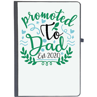                       UDNAG Ruled Notebook Diary 'Dad | Promoted to dad. Est 2020', [A5 80Pages 80GSM]                                              
