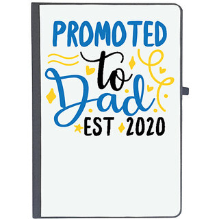                       UDNAG Ruled Notebook Diary 'father | Promoted to dad. Est 2020', [A5 80Pages 80GSM]                                              