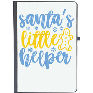                       UDNAG Ruled Notebook Diary 'Christmas Santa | santa's little helperrr', [A5 80Pages 80GSM]                                              