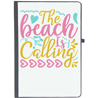                       UDNAG Ruled Notebook Diary 'Beach | The beach is calling', [A5 80Pages 80GSM]                                              