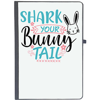                      UDNAG Ruled Notebook Diary 'shark your bunny tail', [A5 80Pages 80GSM]                                              