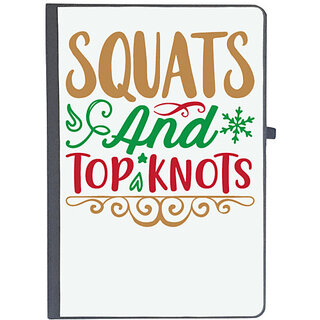                       UDNAG Ruled Notebook Diary 'SQUATS And TOP KNOTS', [A5 80Pages 80GSM]                                              