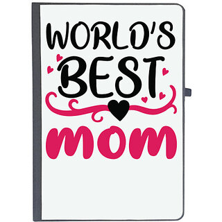 UDNAG Ruled Notebook Diary 'Mother | WORLD'S BEST MOM', [A5 80Pages 80GSM]