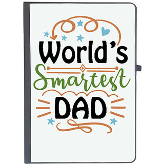                       UDNAG Ruled Notebook Diary 'Dad | World's smartest dad', [A5 80Pages 80GSM]                                              