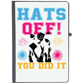                       UDNAG Ruled Notebook Diary 'Hats off | Hats Off You Did It', [A5 80Pages 80GSM]                                              