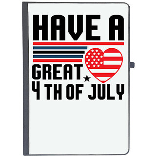                       UDNAG Ruled Notebook Diary 'American Independance Day | Have a great 4th of july', [A5 80Pages 80GSM]                                              