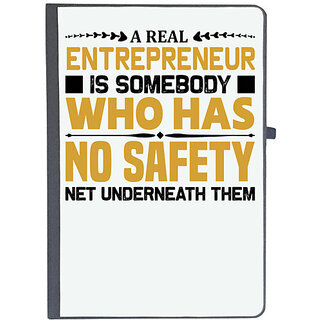 UDNAG Ruled Notebook Diary 'Entrepreneur | A real', [A5 80Pages 80GSM]
