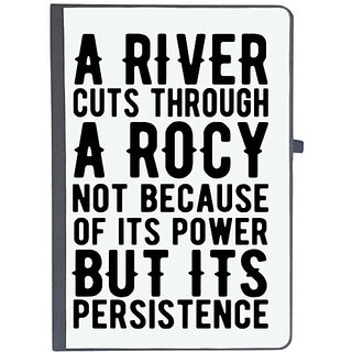                       UDNAG Ruled Notebook Diary 'A River Cuts Through a Roky', [A5 80Pages 80GSM]                                              