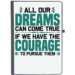                       UDNAG Ruled Notebook Diary 'Courage | All our', [A5 80Pages 80GSM]                                              