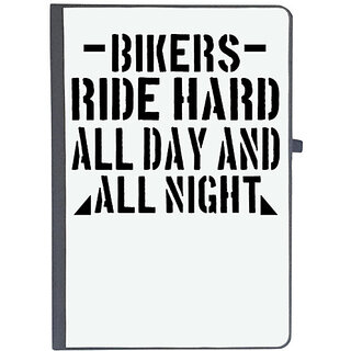                       UDNAG Ruled Notebook Diary 'Rider | Bikers Ride Hard All Day And All Night', [A5 80Pages 80GSM]                                              