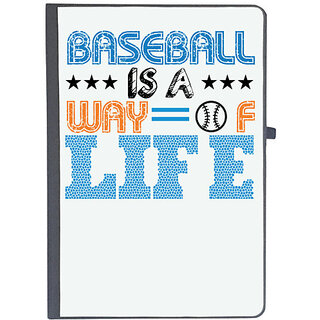                       UDNAG Ruled Notebook Diary 'Baseball | BASEBALL IS A WAY OF LIFE', [A5 80Pages 80GSM]                                              