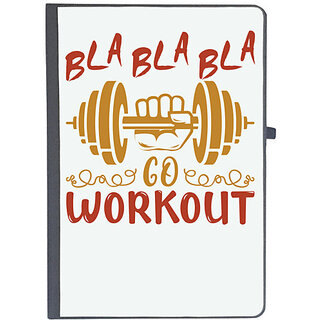                       UDNAG Ruled Notebook Diary 'Gym | Bla Bla Bla', [A5 80Pages 80GSM]                                              