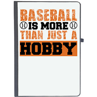                       UDNAG Ruled Notebook Diary 'Baseball | BASEBALL IS MORE THEN JUST A HOBBY', [A5 80Pages 80GSM]                                              