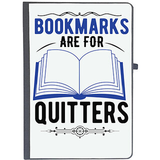                      UDNAG Ruled Notebook Diary 'Book | Bookmarks Are For Quitters', [A5 80Pages 80GSM]                                              