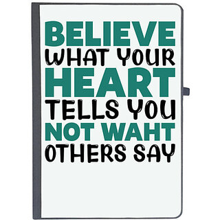                       UDNAG Ruled Notebook Diary 'Heart | Believe waht your', [A5 80Pages 80GSM]                                              