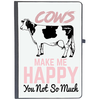                       UDNAG Ruled Notebook Diary 'Cows Make me Happy You Not So much', [A5 80Pages 80GSM]                                              