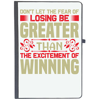                      UDNAG Ruled Notebook Diary 'Losing winning | Don't let the', [A5 80Pages 80GSM]                                              