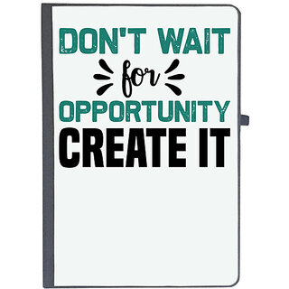                       UDNAG Ruled Notebook Diary 'opportunity | Don't wait for', [A5 80Pages 80GSM]                                              