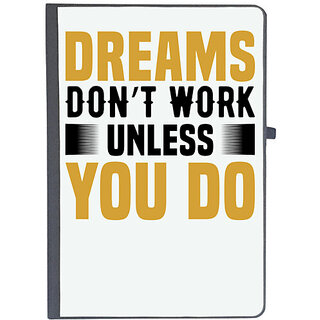                       UDNAG Ruled Notebook Diary 'Dream | Dreams don't', [A5 80Pages 80GSM]                                              