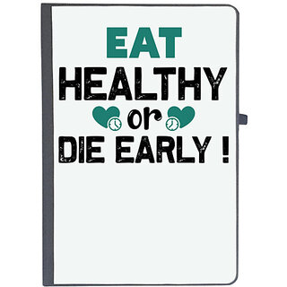                       UDNAG Ruled Notebook Diary 'Food | Eat healthy', [A5 80Pages 80GSM]                                              