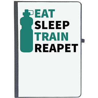                       UDNAG Ruled Notebook Diary 'Life cycle | Eat sleep', [A5 80Pages 80GSM]                                              