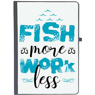                       UDNAG Ruled Notebook Diary 'Fishing | Fish More Work Less', [A5 80Pages 80GSM]                                              