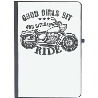                       UDNAG Ruled Notebook Diary 'Rider | GOOD GIRLS SIT', [A5 80Pages 80GSM]                                              