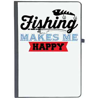                       UDNAG Ruled Notebook Diary 'Fishing | Fishing Make me Happy', [A5 80Pages 80GSM]                                              