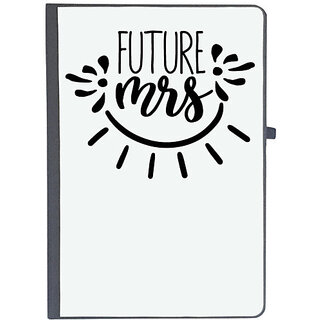                       UDNAG Ruled Notebook Diary 'Couple | future mrs', [A5 80Pages 80GSM]                                              