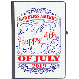                       UDNAG Ruled Notebook Diary 'American Independance Day |  BLESS AMERICA Happy 4thOF JULY 2019', [A5 80Pages 80GSM]                                              