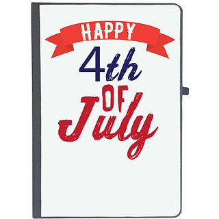                       UDNAG Ruled Notebook Diary 'Happy 4th july', [A5 80Pages 80GSM]                                              