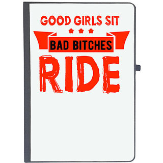                       UDNAG Ruled Notebook Diary 'Rider | Good Girls Sit Bad Bitches', [A5 80Pages 80GSM]                                              