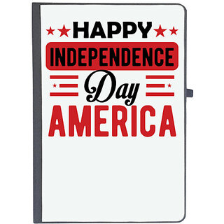                       UDNAG Ruled Notebook Diary 'American Independance Day | Happy independece day America', [A5 80Pages 80GSM]                                              