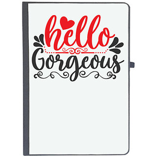                       UDNAG Ruled Notebook Diary 'Gorgeous | hello gorgeous', [A5 80Pages 80GSM]                                              
