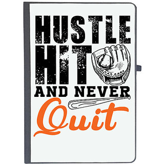                       UDNAG Ruled Notebook Diary 'Quit | Hustle Hit And Never Quit', [A5 80Pages 80GSM]                                              