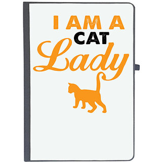                       UDNAG Ruled Notebook Diary 'Cat | I am a cat lady', [A5 80Pages 80GSM]                                              