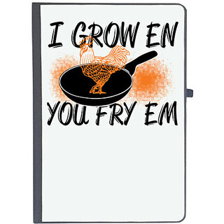                       UDNAG Ruled Notebook Diary 'Chicken | I crowen cock', [A5 80Pages 80GSM]                                              