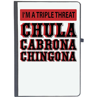                       UDNAG Ruled Notebook Diary 'I'M A TRIPLE THREAT', [A5 80Pages 80GSM]                                              