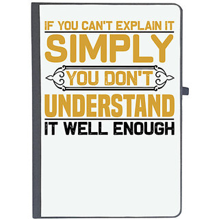                      UDNAG Ruled Notebook Diary 'Simply understand | If you can't', [A5 80Pages 80GSM]                                              