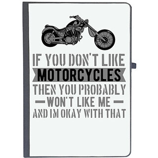                       UDNAG Ruled Notebook Diary 'If You Don't Like Motorcycle', [A5 80Pages 80GSM]                                              