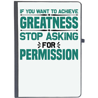                       UDNAG Ruled Notebook Diary 'greatness | If you want', [A5 80Pages 80GSM]                                              
